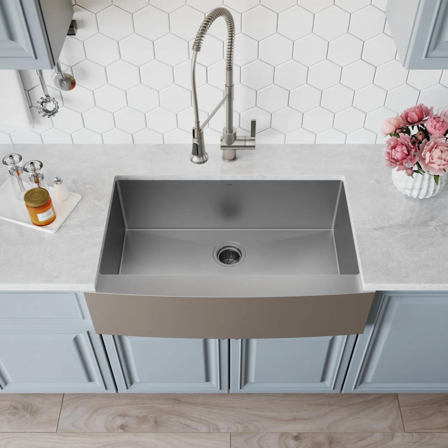 Hot Standart PRO 36" 16 Gauge Single Bowl Stainless Steel Farmhouse Kitchen Sink Stainless Steel Sinks|Single Bowl Sinks