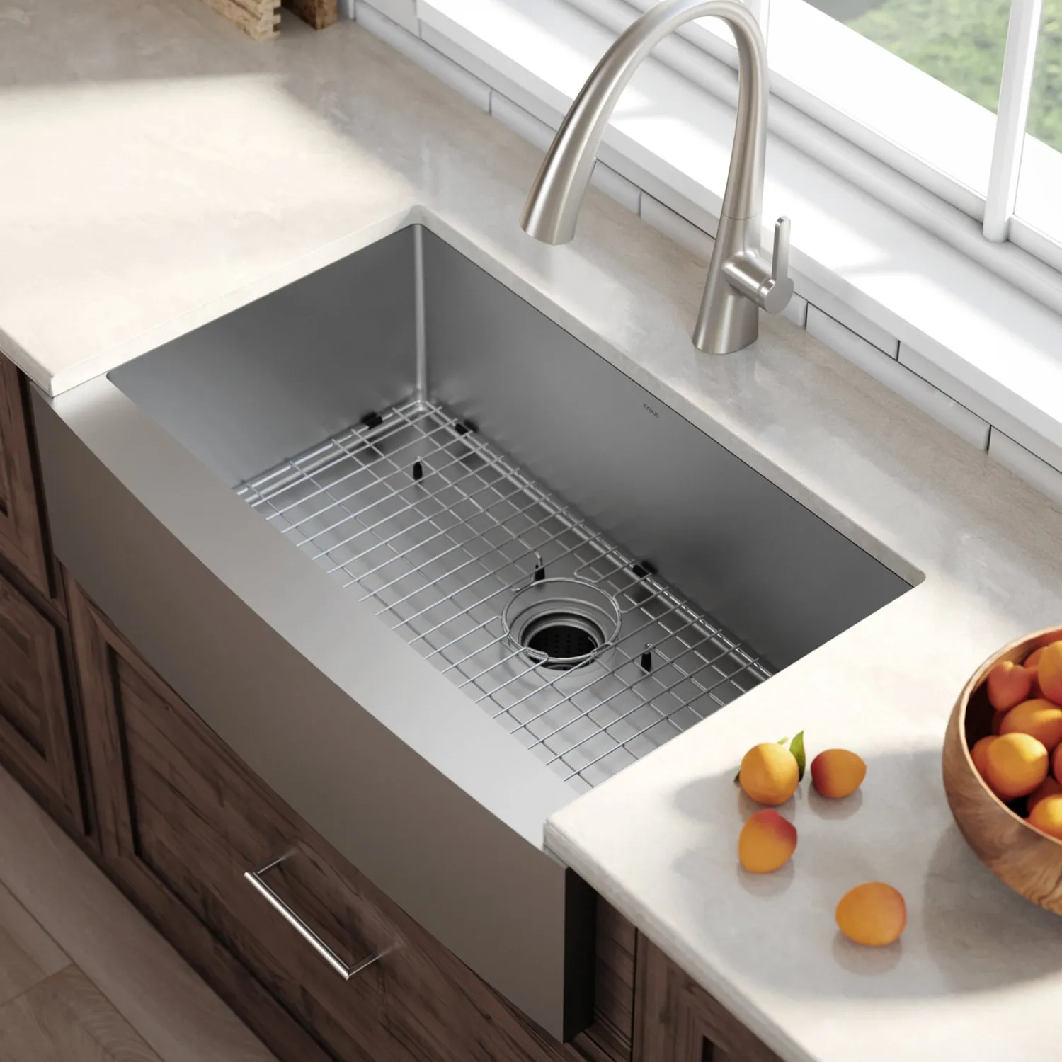 Hot Standart PRO 36" 16 Gauge Single Bowl Stainless Steel Farmhouse Kitchen Sink Stainless Steel Sinks|Single Bowl Sinks