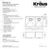 Clearance Standart PRO 33" Undermount 60/40 Double Bowl Stainless Steel Kitchen Sink Stainless Steel Sinks|Double Bowl Sinks