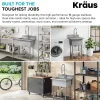 Hot Standart Pro 24” Wide Stainless Steel Laundry Utility Sink Kraus Free Standing Utility Sinks|Laundry & Utility Sinks