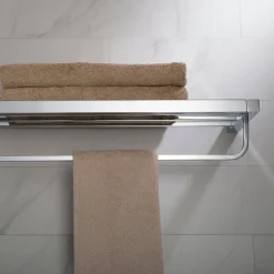 Discount Stelios Bathroom Shelf with Towel Bar Shelves|Towel Bars