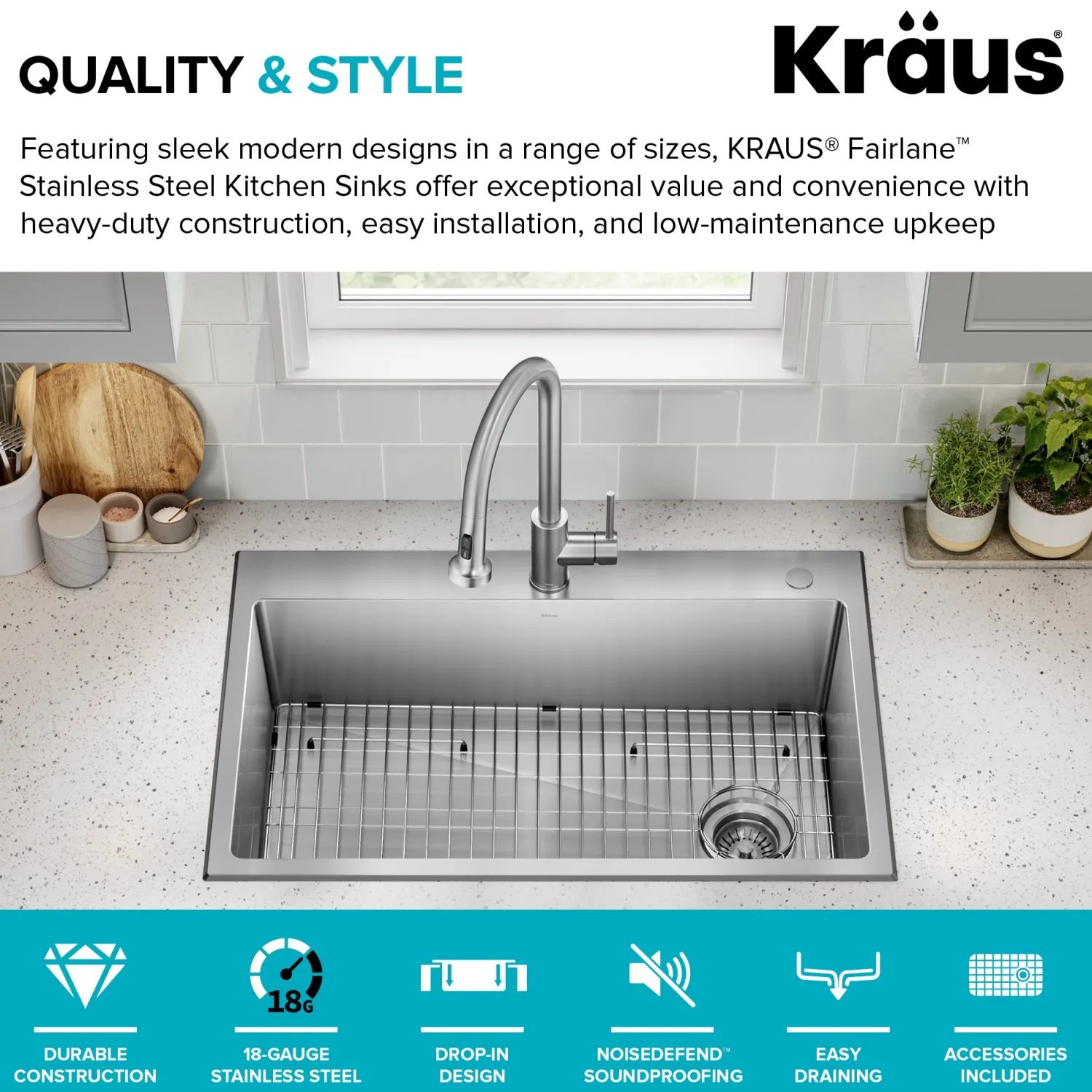 New 33” Topmount Single Bowl Stainless Steel Kitchen Sink Drop-In / Top Mount Sinks|Single Bowl Sinks