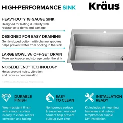 New 33” Topmount Single Bowl Stainless Steel Kitchen Sink Drop-In / Top Mount Sinks|Single Bowl Sinks
