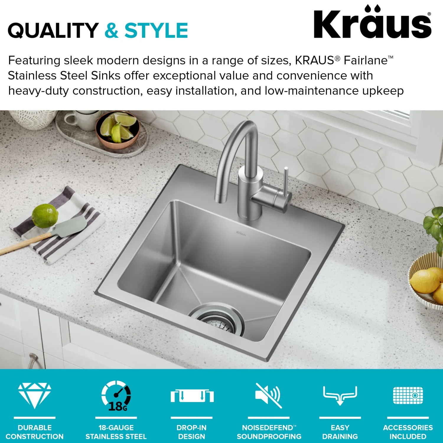 Best 15” Topmount Single Bowl Stainless Steel Kitchen Bar Sink Sinks For Tight Spaces|Bar / Prep Sinks