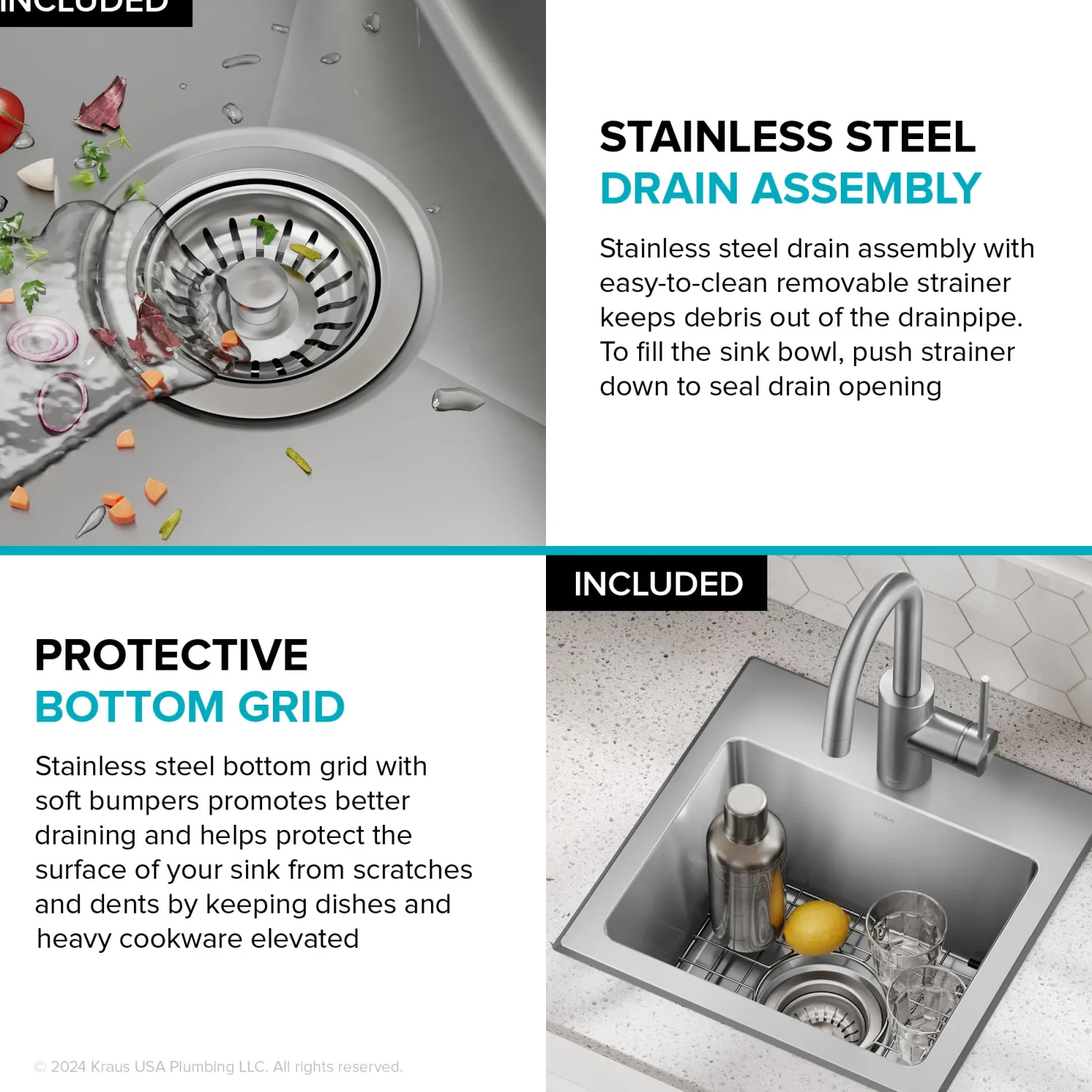 Best 15” Topmount Single Bowl Stainless Steel Kitchen Bar Sink Sinks For Tight Spaces|Bar / Prep Sinks