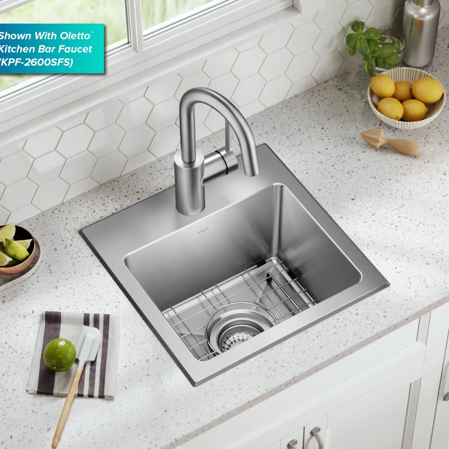 Best 15” Topmount Single Bowl Stainless Steel Kitchen Bar Sink Sinks For Tight Spaces|Bar / Prep Sinks