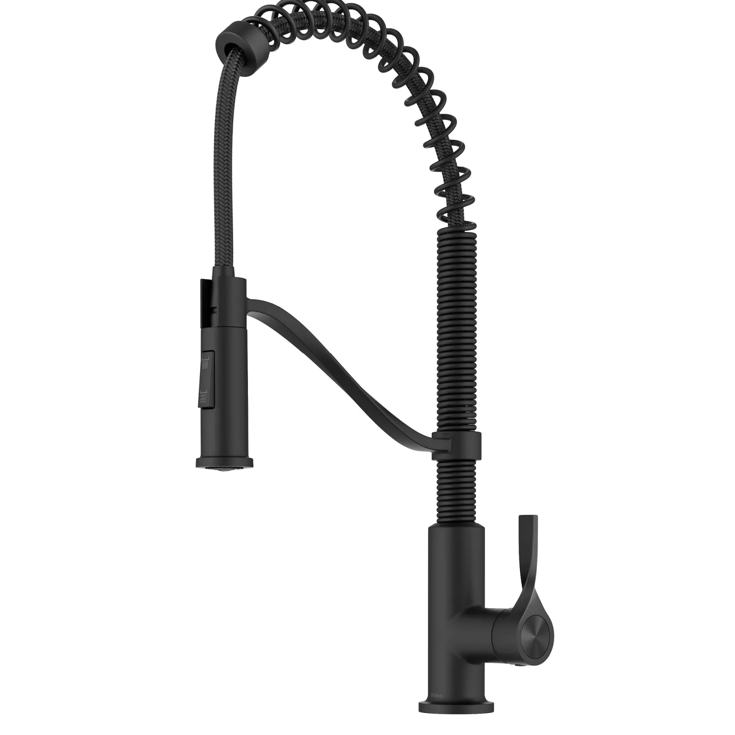Clearance Torak Single Handle Pull Down Kitchen Faucet in Matte Black Single Hole