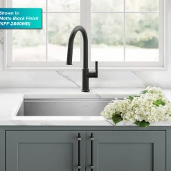 Hot Torak Single Handle Pull Down Kitchen Faucet in Brushed Brass Single Hole
