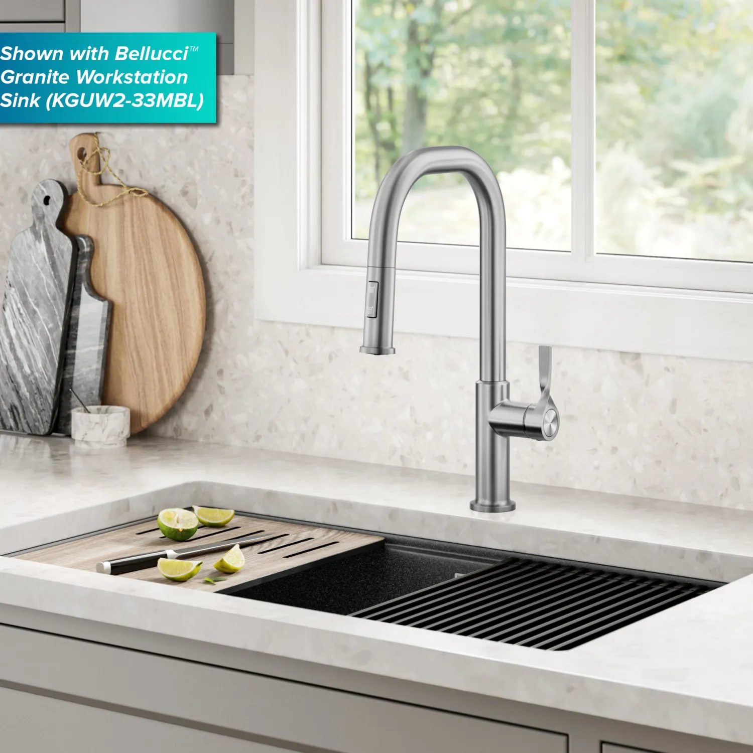 Hot Torak Single Handle Pull Down Kitchen Faucet in Spot-Free Stainless Single Hole