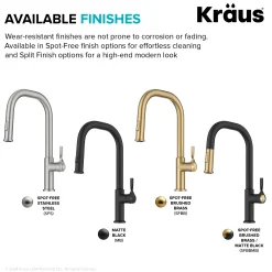 Sale Torak Single Handle Pull Down Kitchen Faucet in Brushed Brass Single Hole