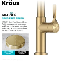 Sale Torak Single Handle Pull Down Kitchen Faucet in Brushed Brass Single Hole