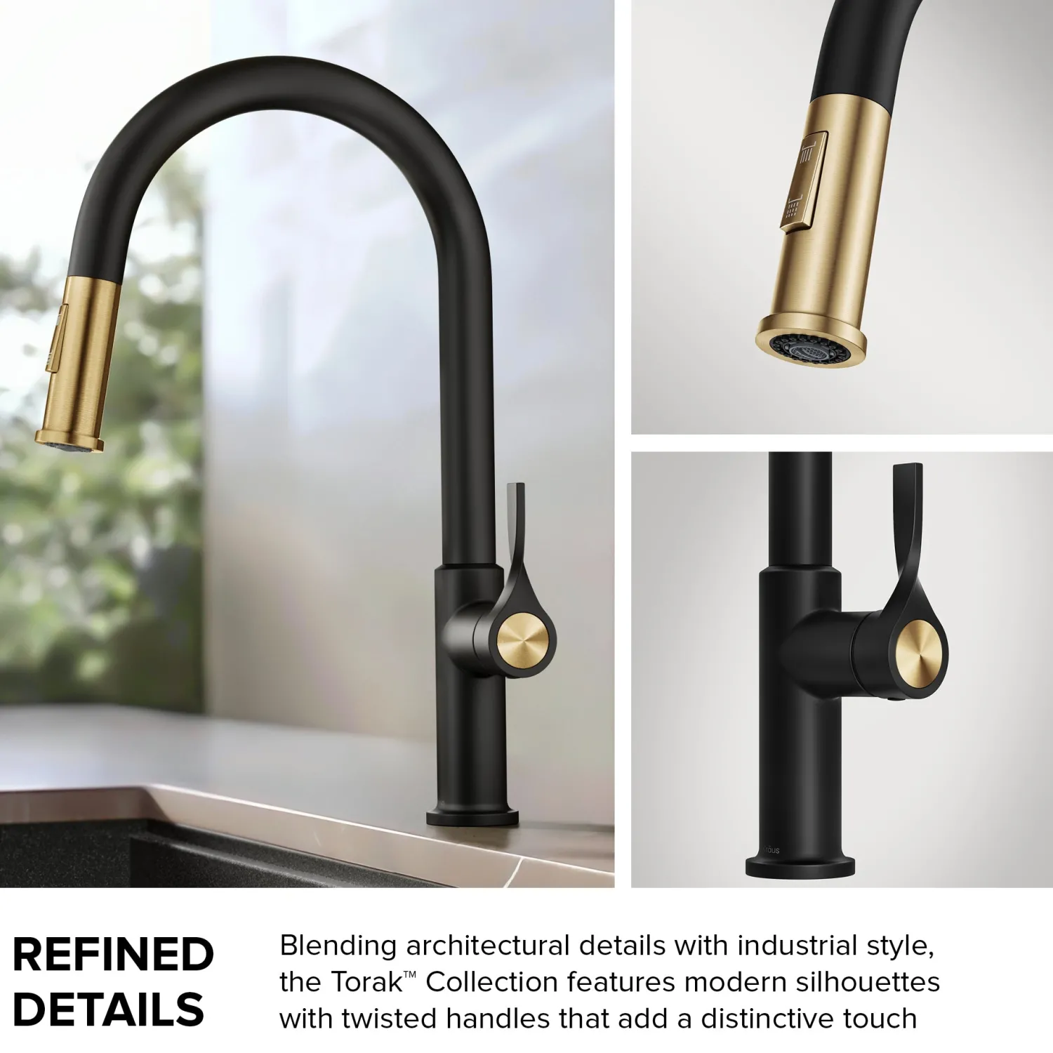 Online Torak Single Handle Pull Down Kitchen Faucet in Spot-Free Stainless Single Hole
