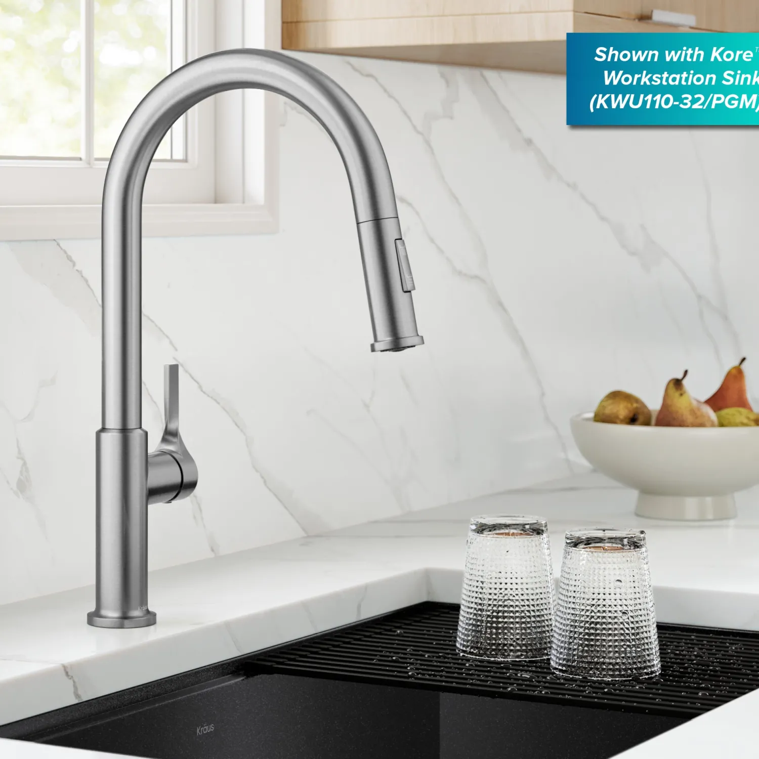 Online Torak Single Handle Pull Down Kitchen Faucet in Spot-Free Stainless Single Hole