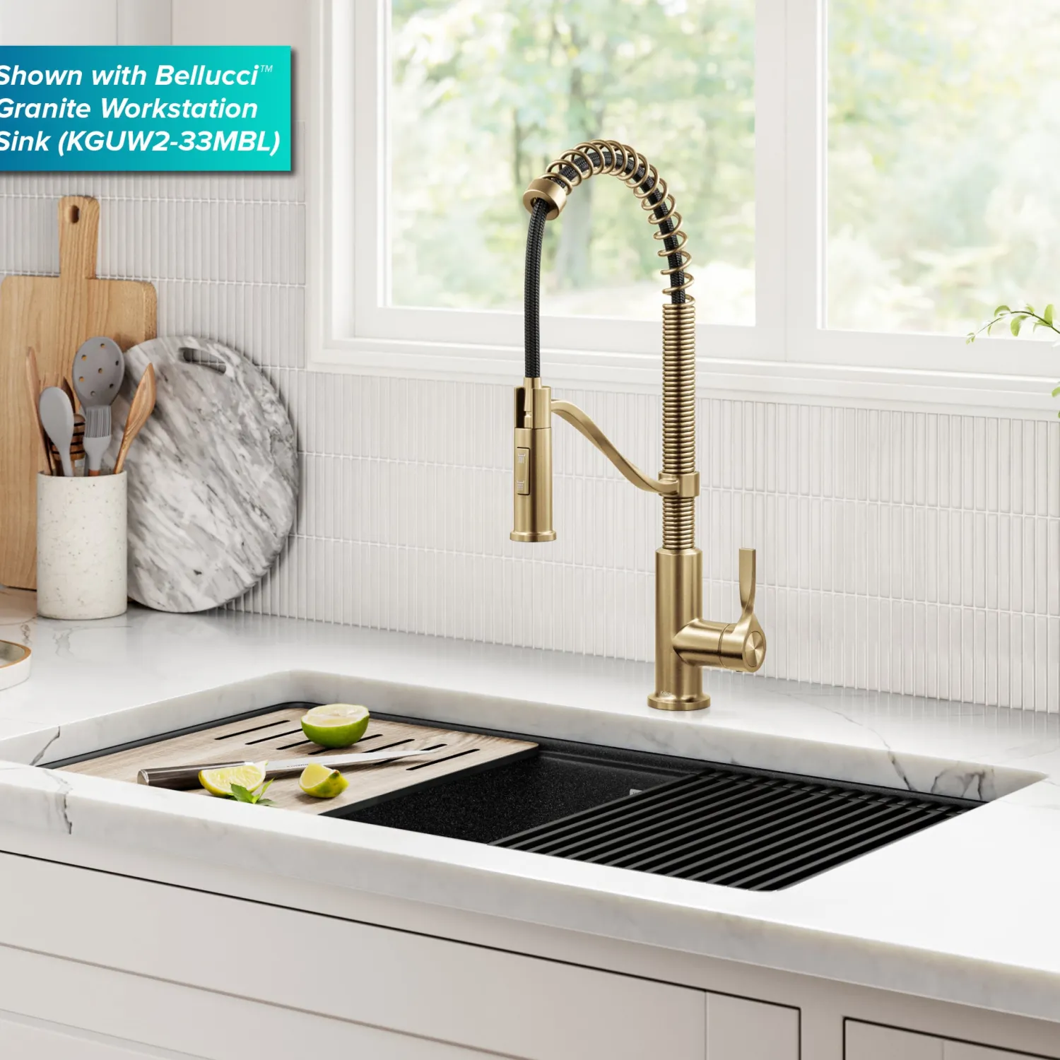 Discount Torak Single Handle Pull Down Kitchen Faucet in Brushed Brass Single Hole