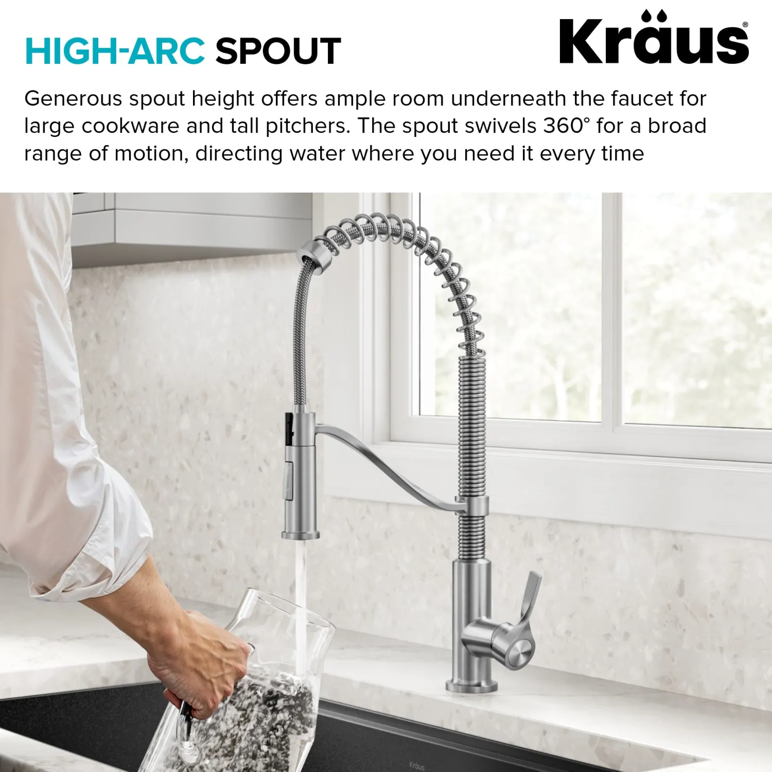 Discount Torak Single Handle Pull Down Kitchen Faucet in Brushed Brass Single Hole