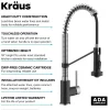 Online Touchless Pull-Down Single Handle 18-Inch Kitchen Faucet in Spot-Free Stainless & Matte Black Touchless, Sensor And Tap Activated Kitchen Faucets|Single Hole