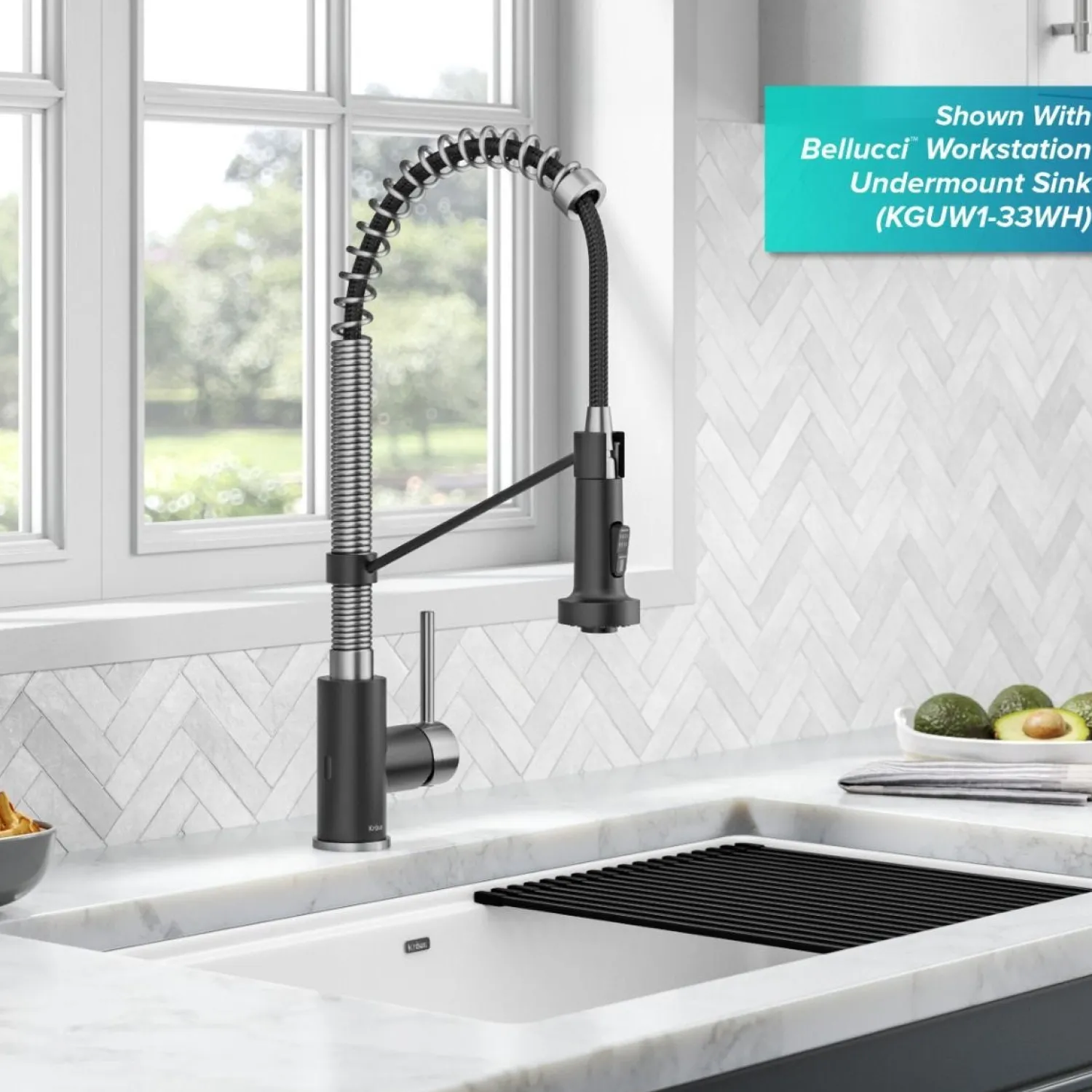 Online Touchless Pull-Down Single Handle 18-Inch Kitchen Faucet in Spot-Free Stainless & Matte Black Touchless, Sensor And Tap Activated Kitchen Faucets|Single Hole