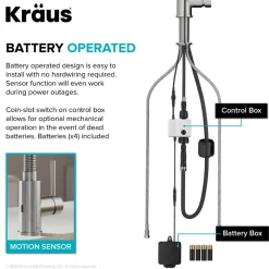 Online Touchless Pull-Down Single Handle 18-Inch Kitchen Faucet in Spot-Free Stainless & Matte Black Touchless, Sensor And Tap Activated Kitchen Faucets|Single Hole