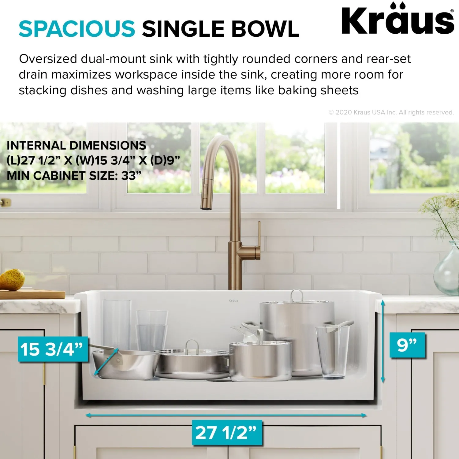 Clearance Turino 30" Drop-In or Undermount Fireclay Kitchen Sink with Thick Mounting Deck in Gloss White Drop-In / Top Mount Sinks|Single Bowl Sinks