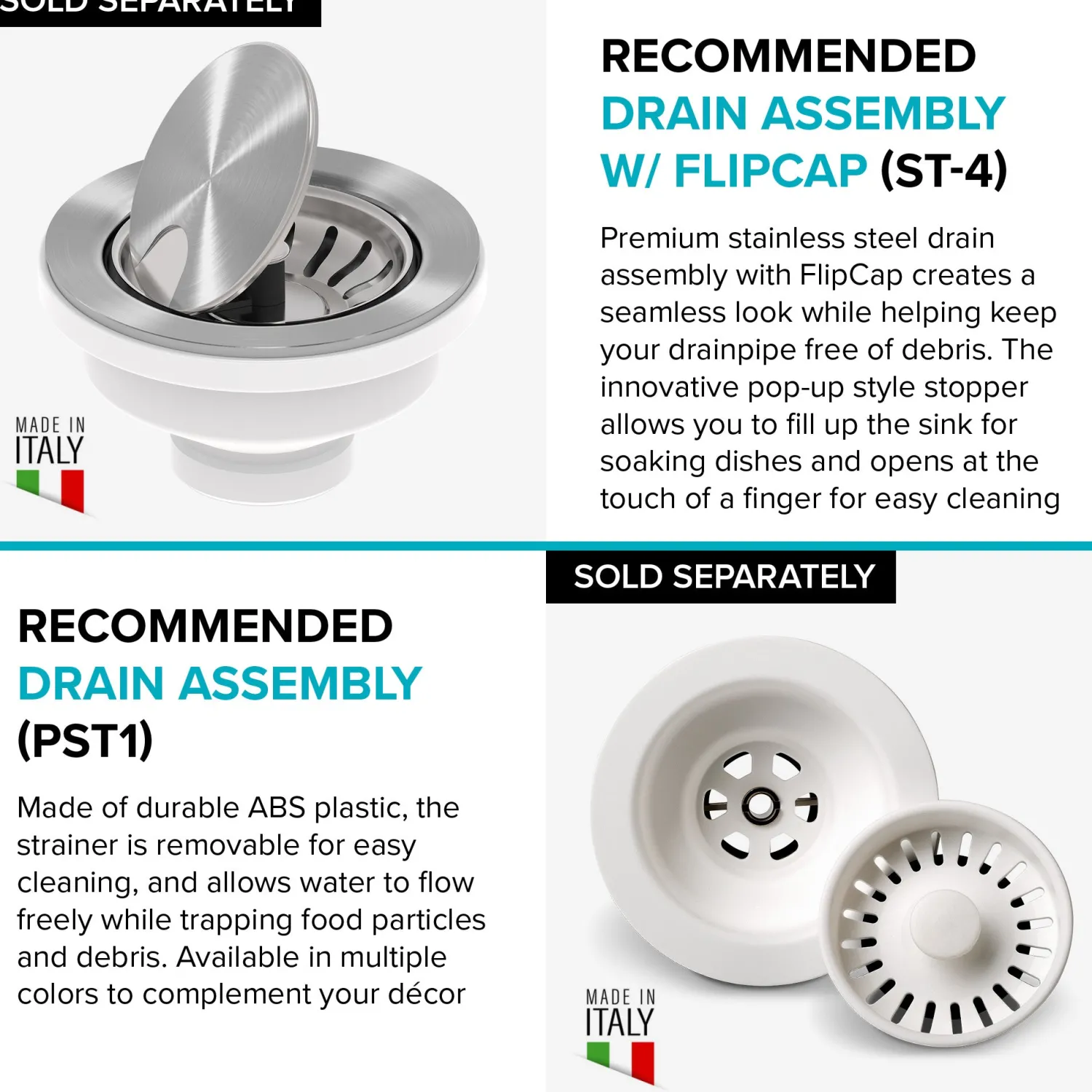 Clearance Turino 30" Drop-In or Undermount Fireclay Kitchen Sink with Thick Mounting Deck in Gloss White Drop-In / Top Mount Sinks|Single Bowl Sinks