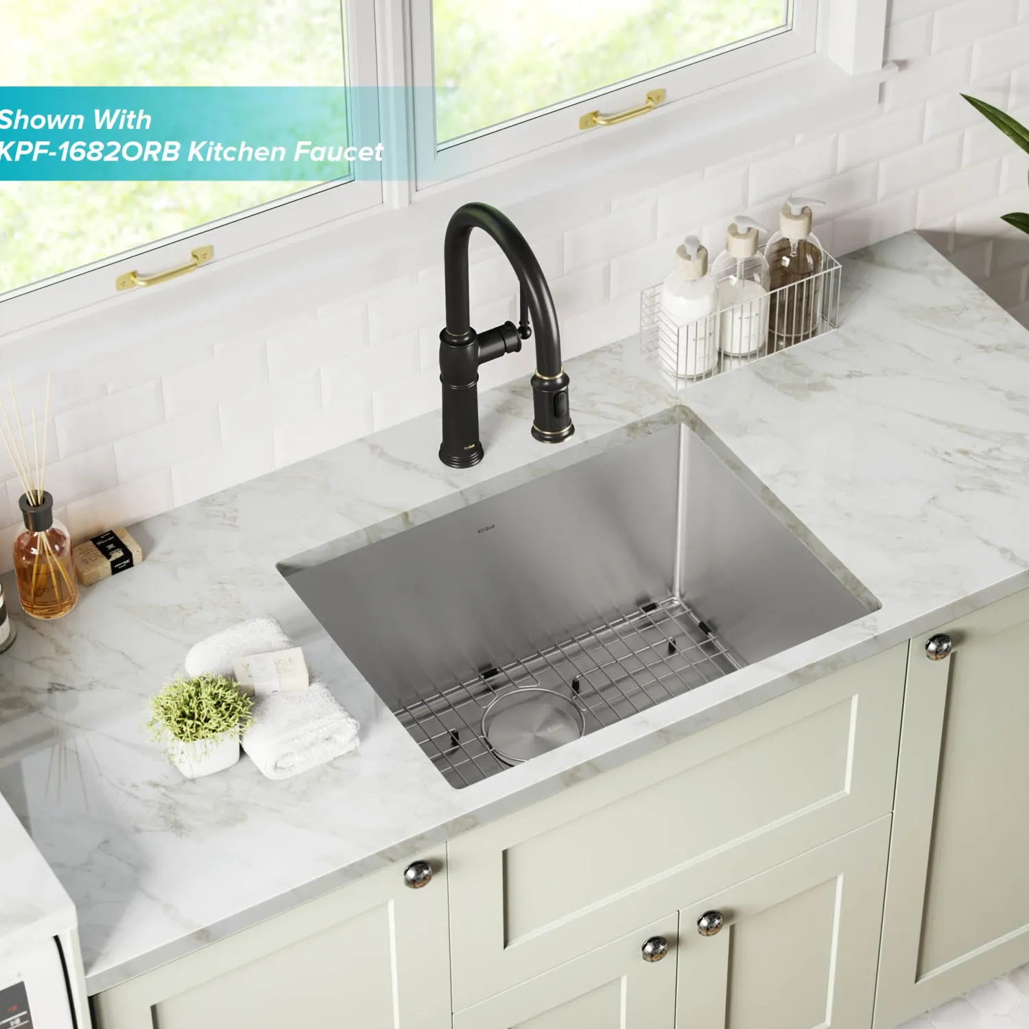 Clearance 24" Undermount 16 Gauge Stainless Steel Laundry Utility Sink Stainless Steel Sinks|Single Bowl Sinks
