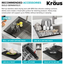 Clearance 24" Undermount 16 Gauge Stainless Steel Laundry Utility Sink Stainless Steel Sinks|Single Bowl Sinks