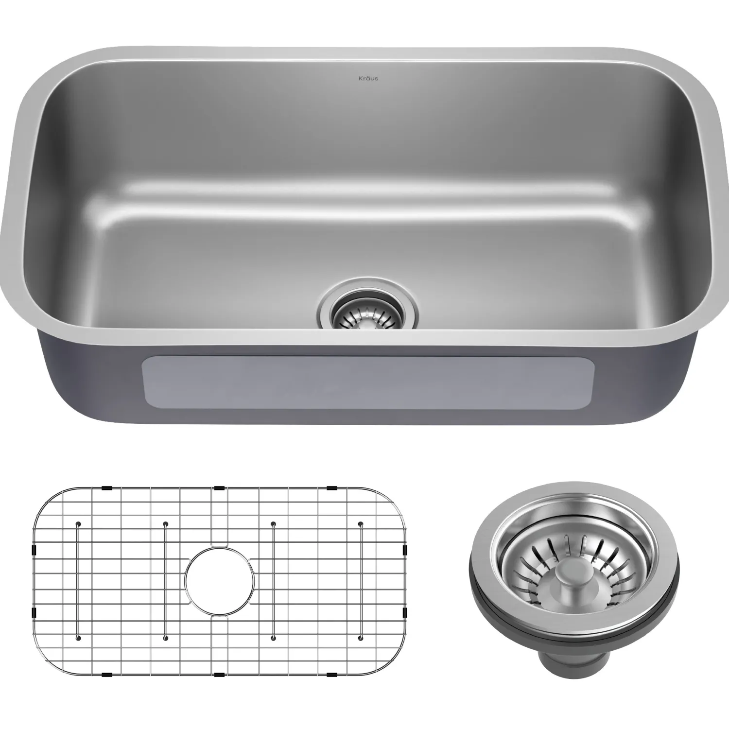 Hot 32” Undermount 18 gauge Stainless Steel Single Bowl Kitchen Sink Stainless Steel Sinks|Undermount Sinks