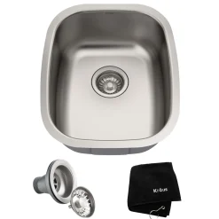 Outlet 15" Undermount Prep Sink with Rear Drain Bar / Prep Sinks