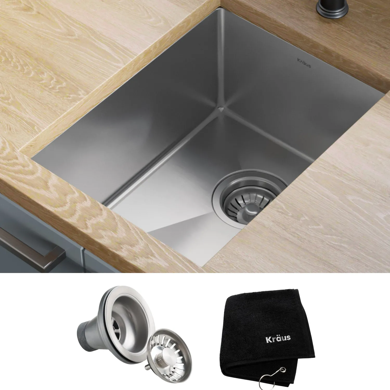 Sale 14" Undermount Single Bowl Stainless Steel Kitchen Bar Sink Bar / Prep Sinks