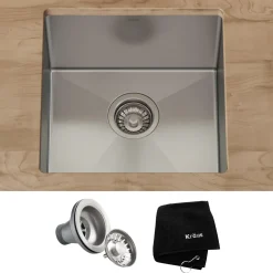 Sale 17" Undermount Single Bowl Stainless Steel Kitchen Bar Sink Sinks For Tight Spaces|Bar / Prep Sinks