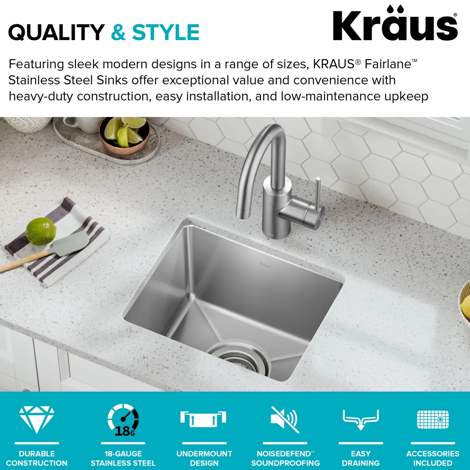 Outlet 15” Undermount Single Bowl Stainless Steel Kitchen Bar Sink Sinks For Tight Spaces|Bar / Prep Sinks