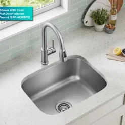 Online 23" Undermount Single Bowl Stainless Steel Kitchen Sink Stainless Steel Sinks|Single Bowl Sinks