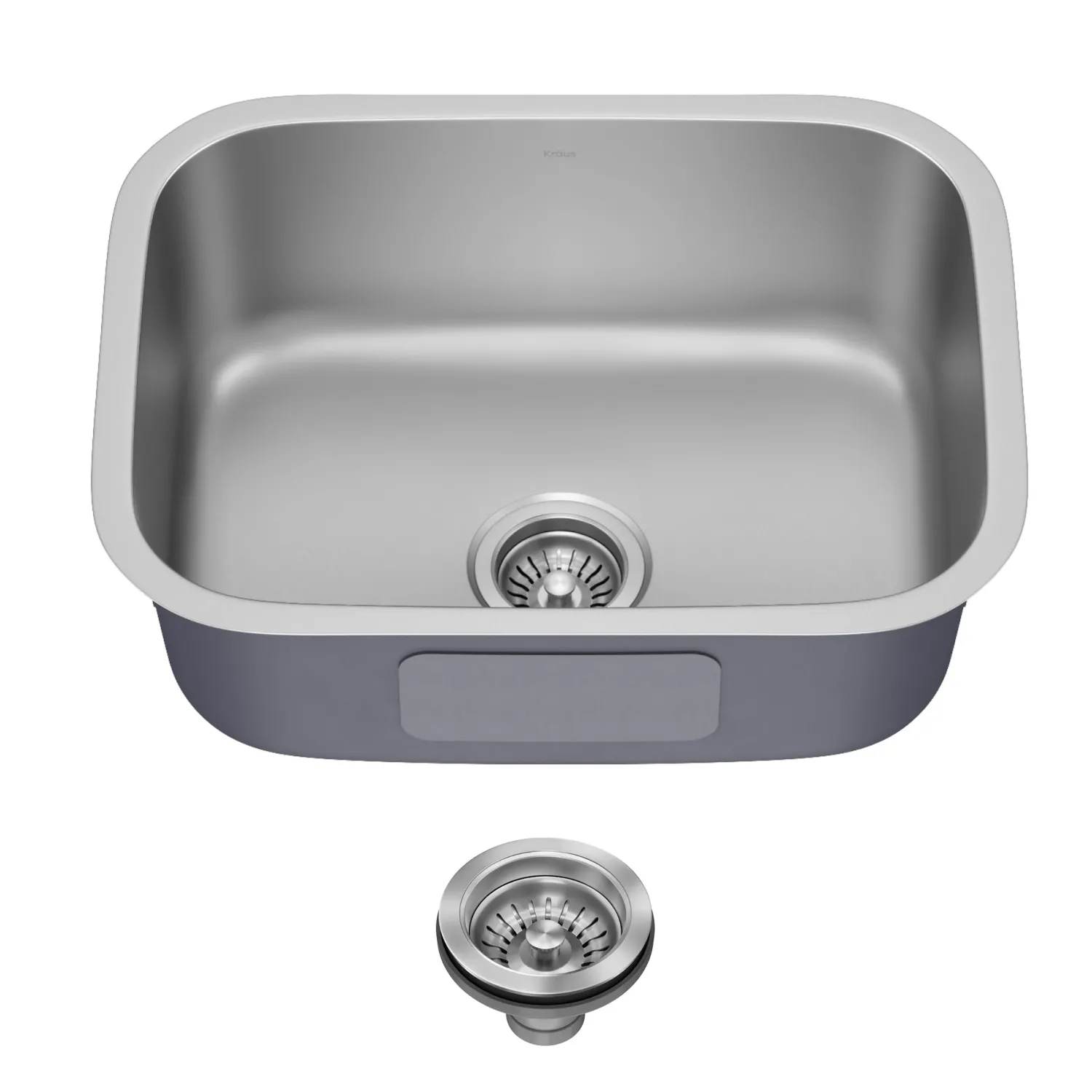 Online 23" Undermount Single Bowl Stainless Steel Kitchen Sink Stainless Steel Sinks|Single Bowl Sinks