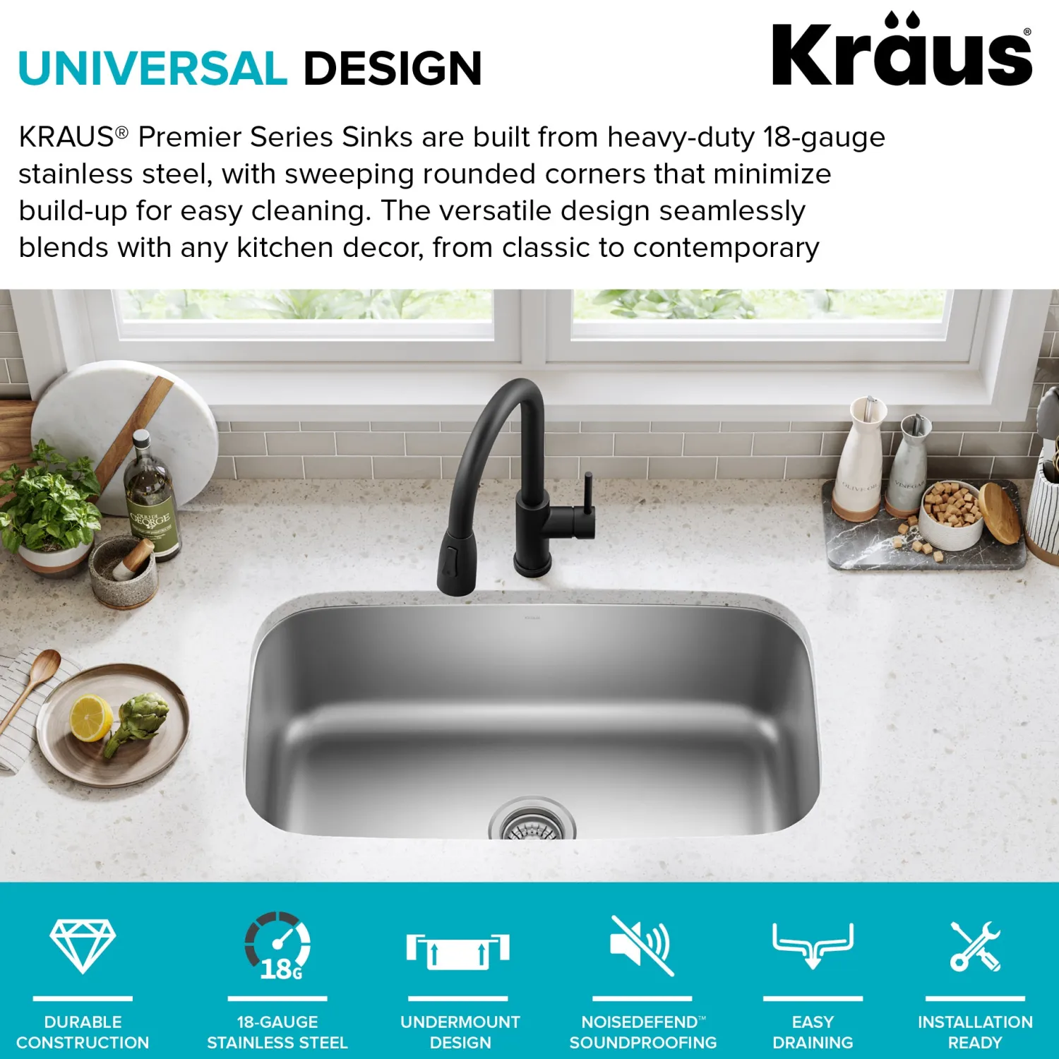 Discount 31" Undermount Single Bowl Stainless Steel Kitchen Sink Stainless Steel Sinks|Undermount Sinks