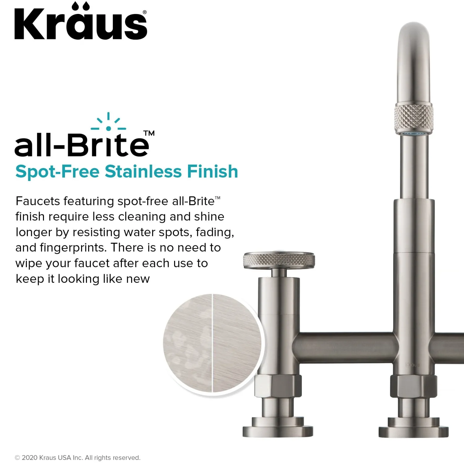 Clearance Urbix Bridge Kitchen Faucet with Side Sprayer in Spot Free Stainless Steel Bridge Faucets