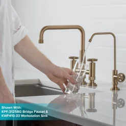 Online Urbix Drinking Water Dispenser Kitchen Faucet in Brushed Gold Single Hole|Water Filter Faucets