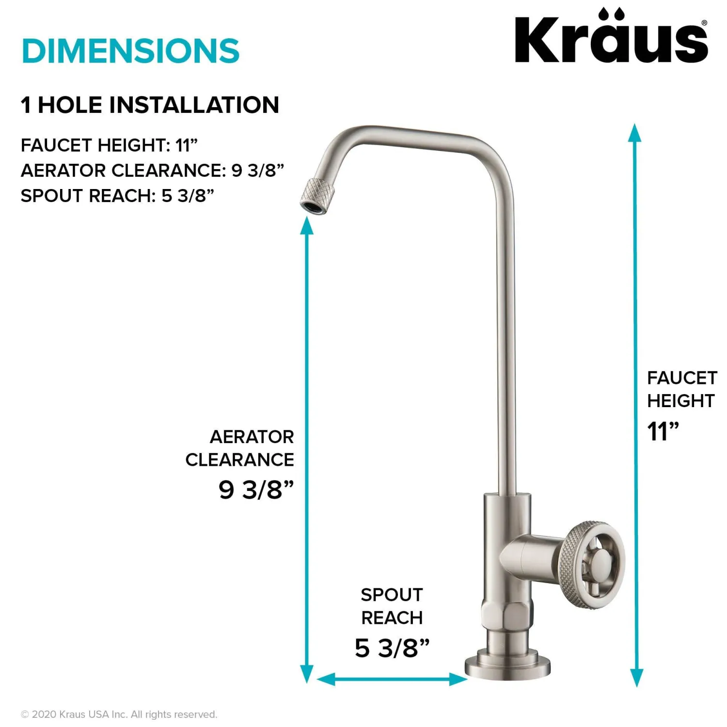 Sale Urbix Drinking Water Dispenser Kitchen Faucet in Spot Free Stainless Steel Single Hole|Water Filter Faucets