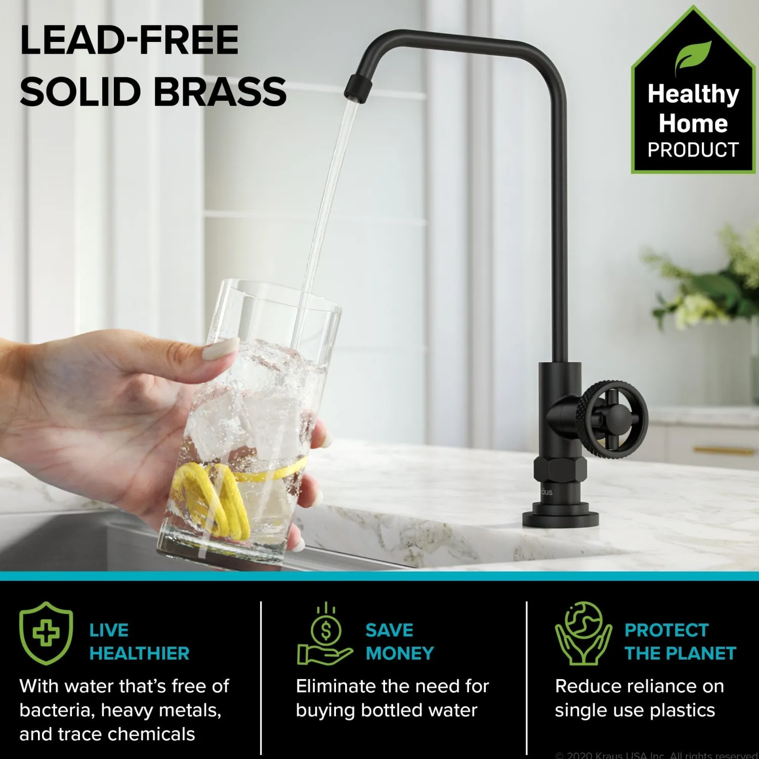 Clearance Urbix Industrial Bridge Kitchen Faucet & Water Filter Faucet in Matte Black Water Filter Faucets|Bridge Faucets