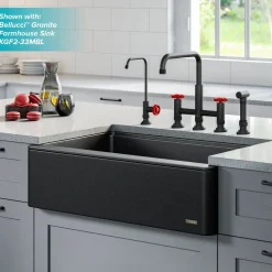 Best Urbix Industrial Bridge Kitchen Faucet & Water Filter Faucet in Matte Black/Red Water Filter Faucets|Bridge Faucets