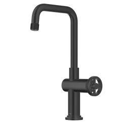 Online Urbix Industrial Single Handle Kitchen Bar Faucet in Matte Black Single Hole|Bar Faucets