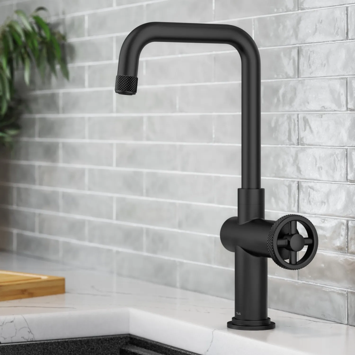 Online Urbix Industrial Single Handle Kitchen Bar Faucet in Matte Black Single Hole|Bar Faucets
