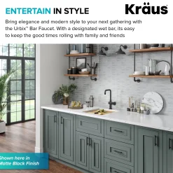 Discount Urbix Industrial Single Handle Kitchen Bar Faucet in Stainless Single Hole|Bar Faucets