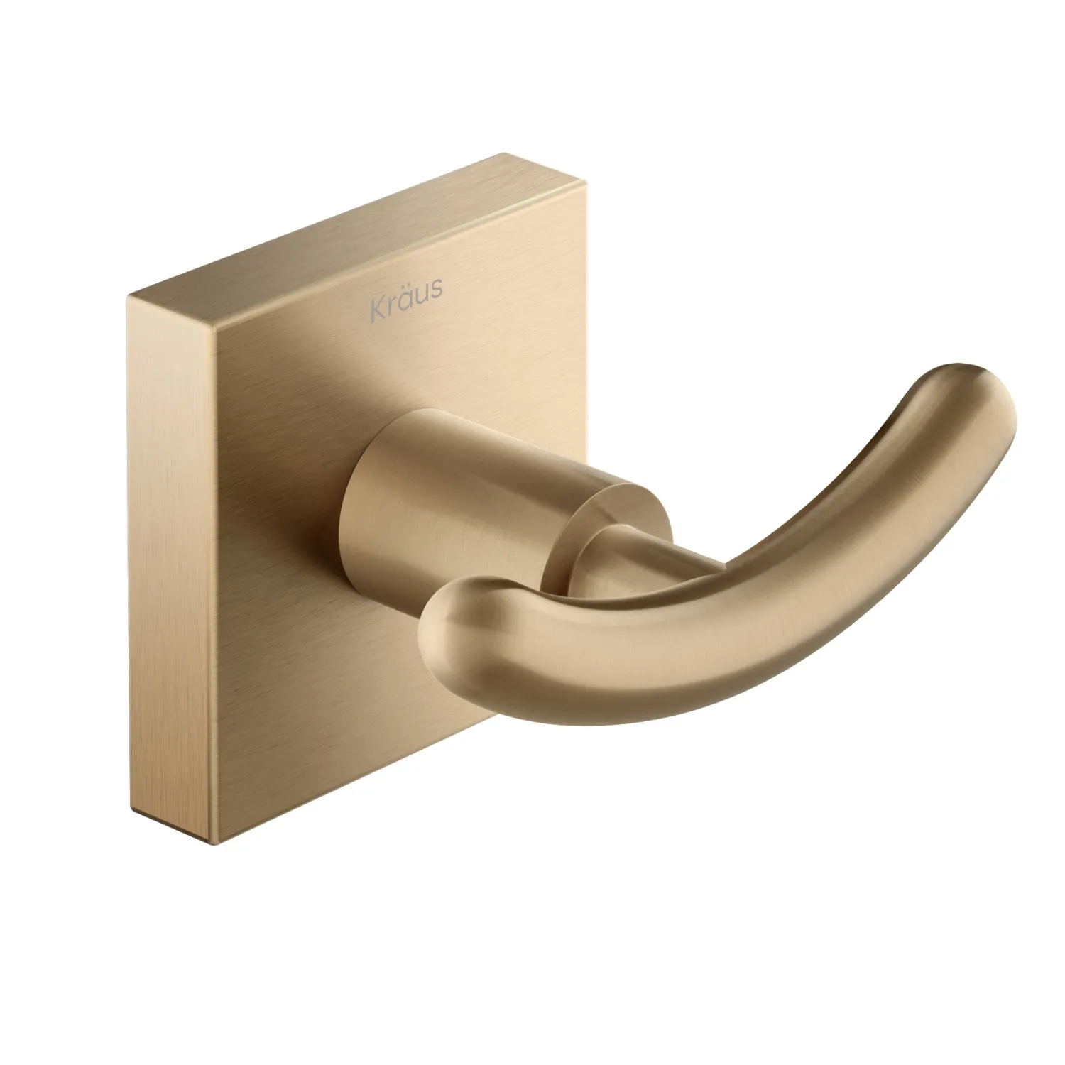 New Ventus Bathroom Robe and Towel Double Hook, Brushed Gold Finish Robe Hooks