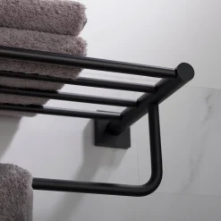 New Ventus Bathroom Shelf with Towel Bar Shelves|Towel Bars