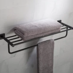 New Ventus Bathroom Shelf with Towel Bar Shelves|Towel Bars