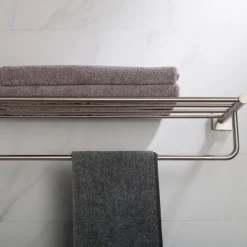 New Ventus Bathroom Shelf with Towel Bar Shelves|Towel Bars