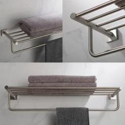 New Ventus Bathroom Shelf with Towel Bar Shelves|Towel Bars