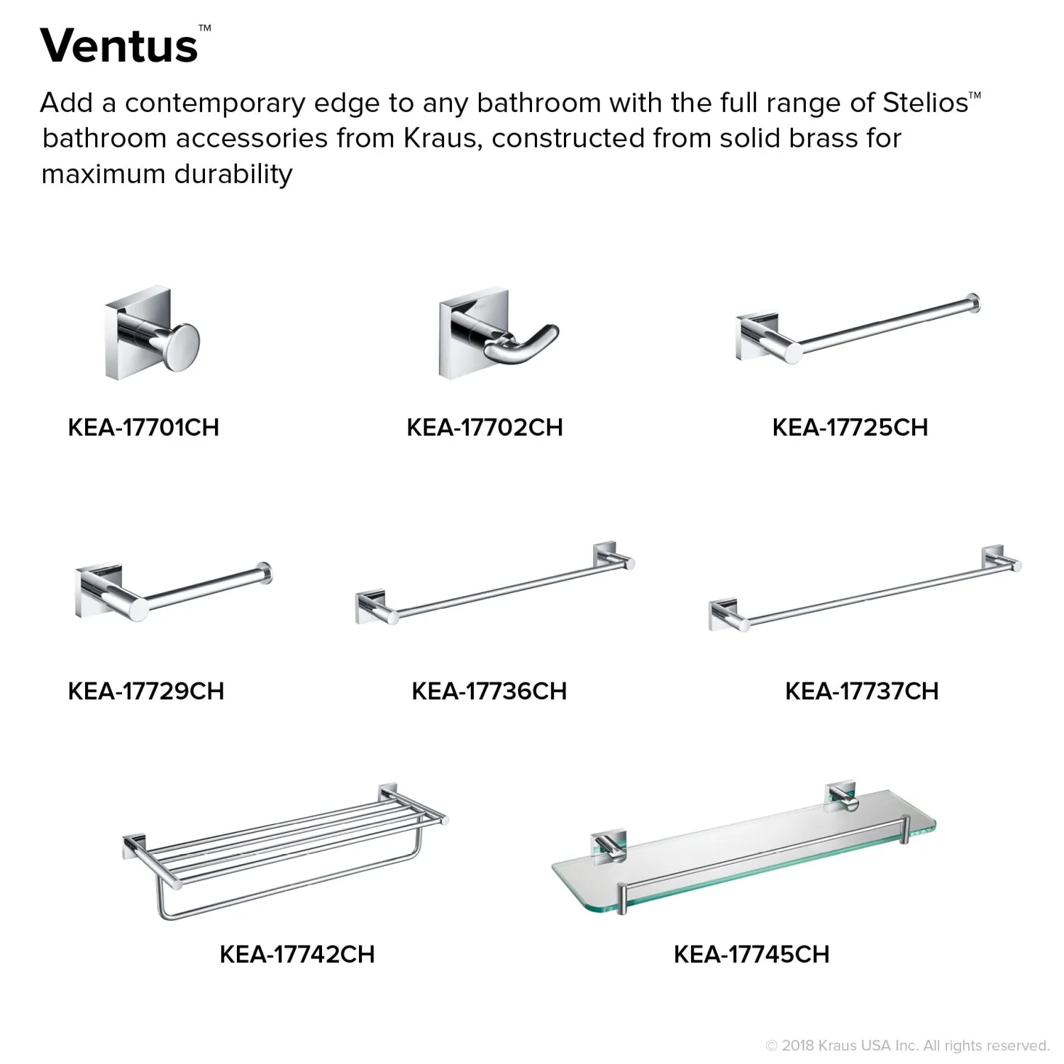 New Ventus Bathroom Towel Bar Towel Bars
