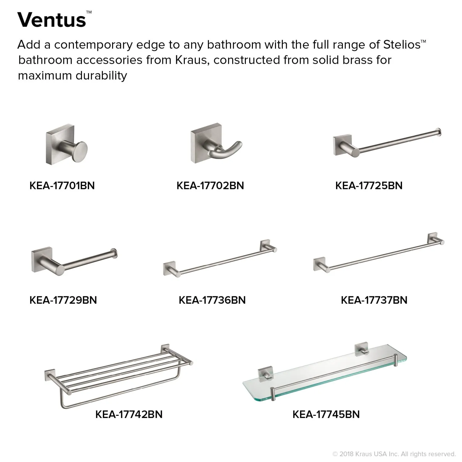 New Ventus Bathroom Towel Bar Towel Bars