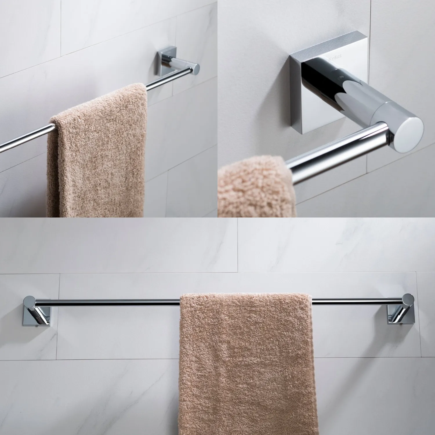 Discount Ventus Wall Mount Bathroom Towel Bar Towel Bars